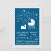 Maltese Baby shower Blue Boy Kaart (Voorkant / Achterkant)