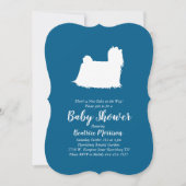 Maltese Baby shower Blue Boy Kaart (Voorkant)