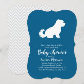 Maltese Baby shower Blue Boy Kaart (Voorkant / Achterkant)