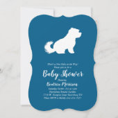 Maltese Baby shower Blue Boy Kaart (Voorkant)