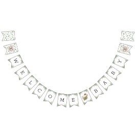 Maltese Baby shower Puppy Bunting Flags Vlaggetjes