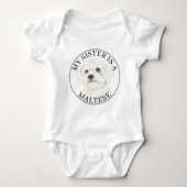 Maltese Big Sister Romper (Voorkant)