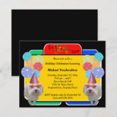 Maltese Birthday Barker Kaart (Voorkant / Achterkant)