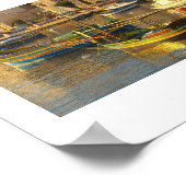 Maltese boats poster (Hoek)