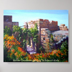 Maltese boerderij in St. Paul's Bay Poster