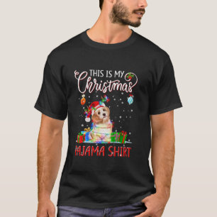 Maltese Boom Licht Hond Xmas Dit Is Mijn Kerstmis  T-shirt