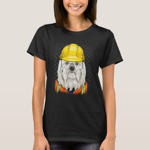 Maltese bouwvakker Pet Maltese do T-shirt