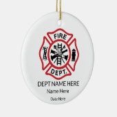 Maltese brandweerman keramisch ornament (Rechts)