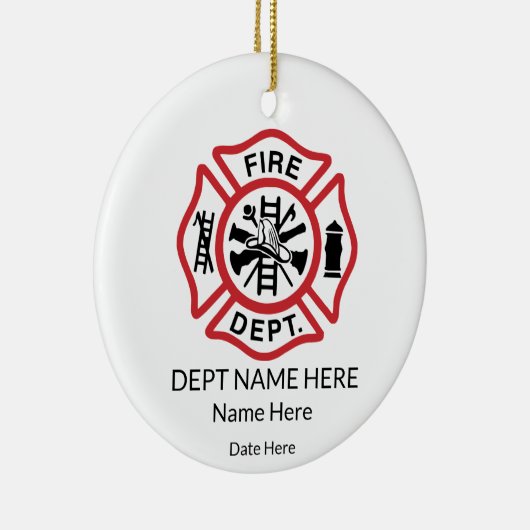 Maltese brandweerman keramisch ornament (Rechts)