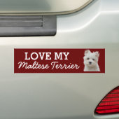 Maltese bumpersticker (Op auto)