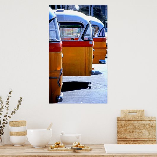 Maltese bussen poster (Keuken)