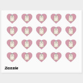 Maltese Cartoon Hart Sticker (Vel)