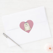 Maltese Cartoon Hart Sticker (Envelop)