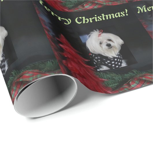 Maltese Christmas Cadeaupapier (Rol Hoek)