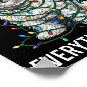 Maltese Christmas I'm Fine Everything Is Fine  Poster (Hoek)