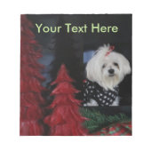 Maltese Christmas Notitieblok (Voorkant)