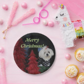 Maltese Christmas Papieren Bordje (Feest)