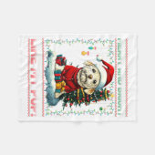 Maltese Christmas Tree Lights Decorations Dog Love Fleece Deken (Voorkant (Horizontaal))