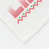 Maltese Christmas Tree Lights Decorations Dog Love Fleece Deken (Hoek)