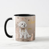 “Maltese Couple” dog Mug Mok (Links)