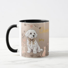 “Maltese Couple” dog Mug Mok