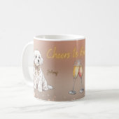 Maltese couple pet mug koffiemok (Voorkant links)