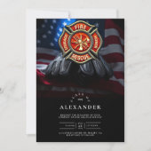 Maltese Cross Brandweerman Afstuderen met handscho Kaart (Voorkant)