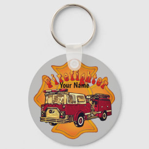 Maltese Cross Brandweerman Sleutelhanger