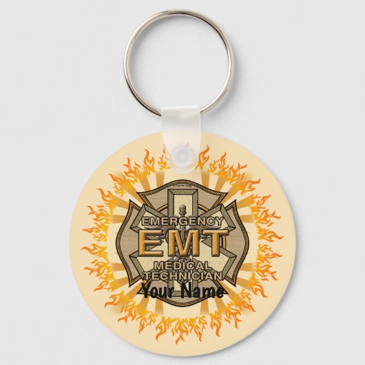 Maltese Cross EMT-sleutelhanger Sleutelhanger (Voorkant)