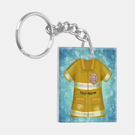 Maltese Cross  Firefighter  Sleutelhanger (Voorkant Links)