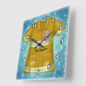 Maltese Cross  Firefighter  Vierkante Klok (Hoek)