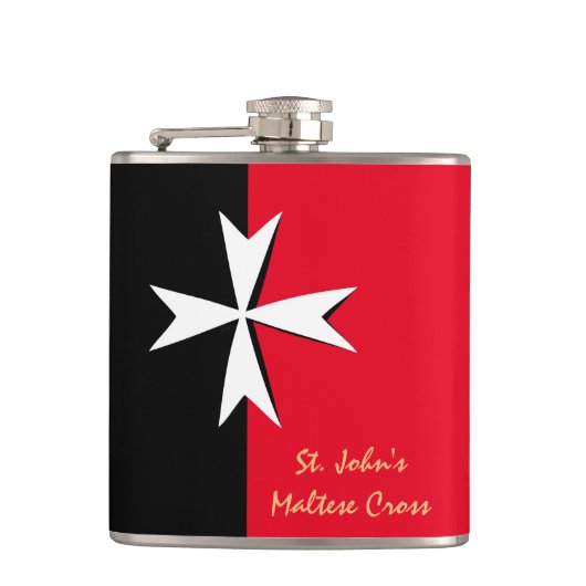 Maltese Cross & Malta mode / St. John's Heupfles (Voorkant)