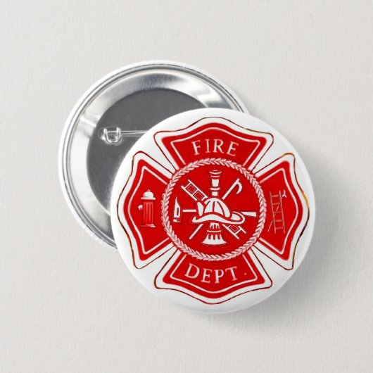 MALTESE CROSS RONDE BUTTON 5,7 CM (Voorkant /achterkant)