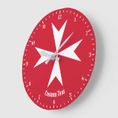 Maltese Cross Symbol Grote Klok (Hoek)