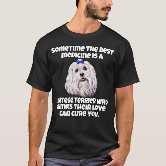 Maltese dichter soms is het beste medicijn een Mal T-shirt (Voorkant)