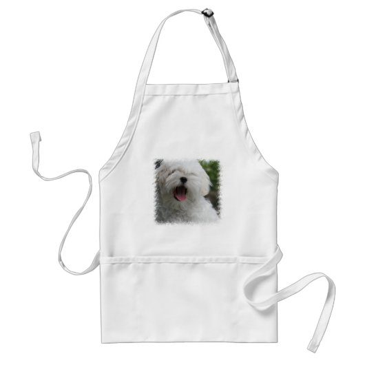 Maltese Dog Apron Standaard Schort (Voorkant)