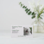 Maltese Dog Business Card Visitekaartje (Staand voorkant)