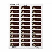 Maltese Dog Drawing Return Address Labels (Full Sheet)