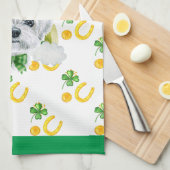 Maltese Dog Holiday Home Decor St Patricks Day Theedoek (Quarter Fold)