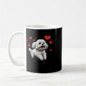 Maltese Dog Love Heart For Valentines Day Maltese Koffiemok (Links)