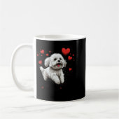 Maltese Dog Love Heart For Valentines Day Maltese  Koffiemok (Links)