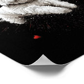 Maltese Dog Love Heart For Valentines Day Maltese  Poster (Hoek)