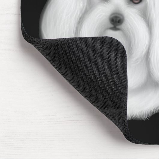 Maltese Dog Mousepad Muismat (Hoek)
