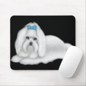 Maltese Dog Mousepad Muismat (Met muis)