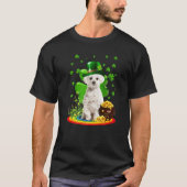 Maltese Dog Shamrock St Patricks Day Dog Irish Gif T-shirt (Voorkant)
