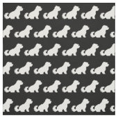 Maltese Dog Silhouette Pet Stof (Swatch)