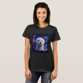 Maltese Dog Space T-shirt (Voorkant volledig)
