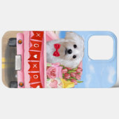 Maltese Dog Valentijnsdag Truck Case-Mate iPhone Case (Achterkant (horizontaal))