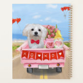 Maltese Dog Valentijnsdag Truck Planner (Achterkant)