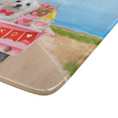 Maltese Dog Valentijnsdag Truck Snijplank (Hoek)